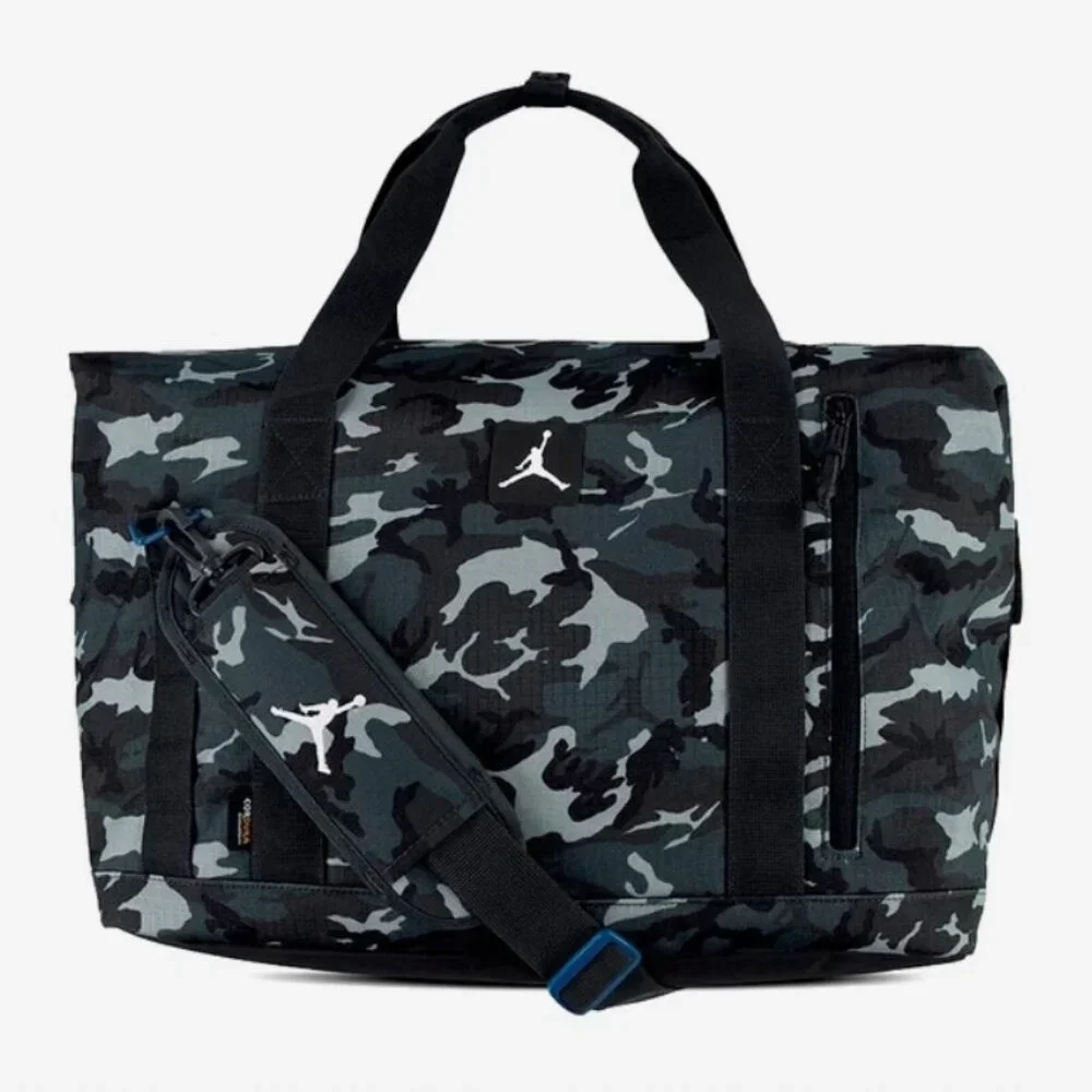 Jordan Flight Duffle Cordura Travel Training Gym Overnight Bag 40L Grey Camo